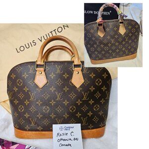 Authentic Louis Vuitton Alma PM Monogram